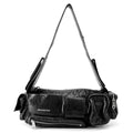 BALENCIAGA Super Busy Sling Bag Black762516 Leather