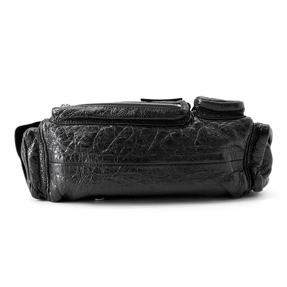 BALENCIAGA Super Busy Sling Bag Black762516 Leather