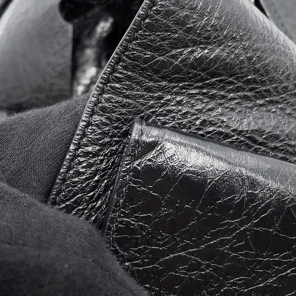 BALENCIAGA Super Busy Sling Bag Black762516 Leather