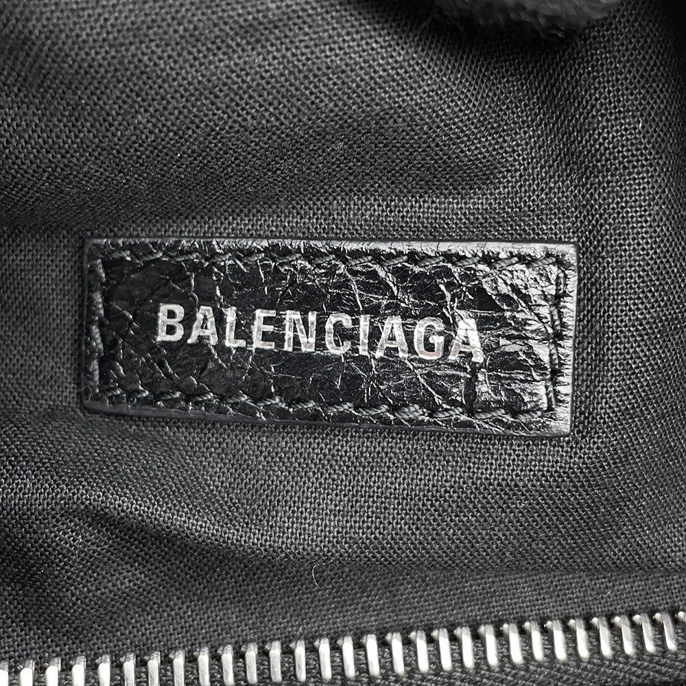 BALENCIAGA Super Busy Sling Bag Black762516 Leather