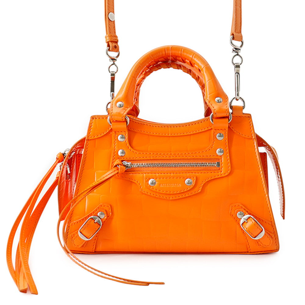 BALENCIAGA Neo Classic City 2wayBag Orange638524 Leather Size Mini