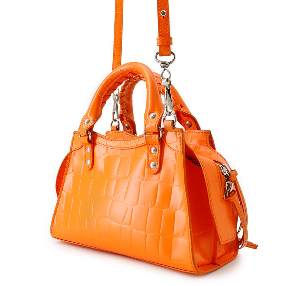 BALENCIAGA Neo Classic City 2wayBag Orange638524 Leather Size Mini