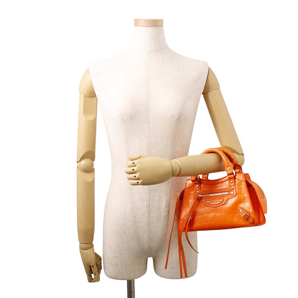 BALENCIAGA Neo Classic City 2wayBag Orange638524 Leather Size Mini