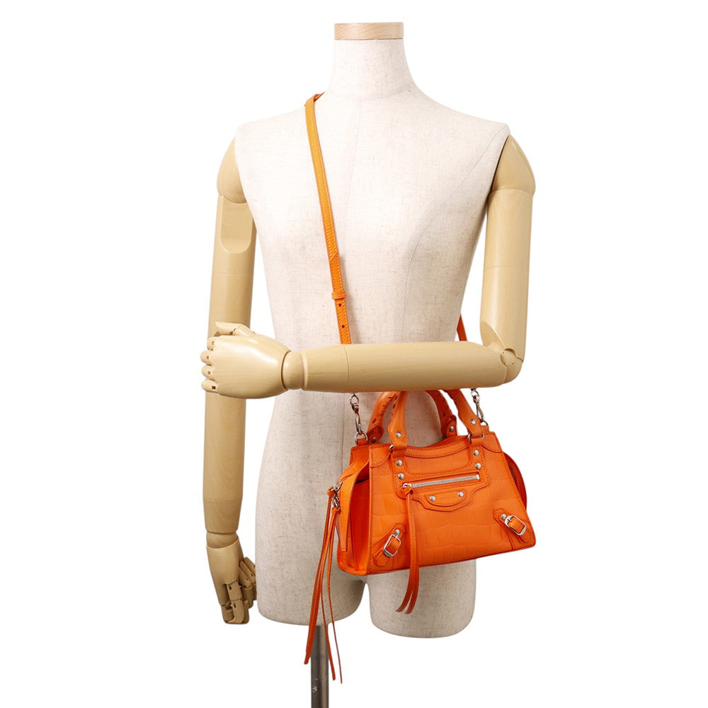 BALENCIAGA Neo Classic City 2wayBag Orange638524 Leather Size Mini