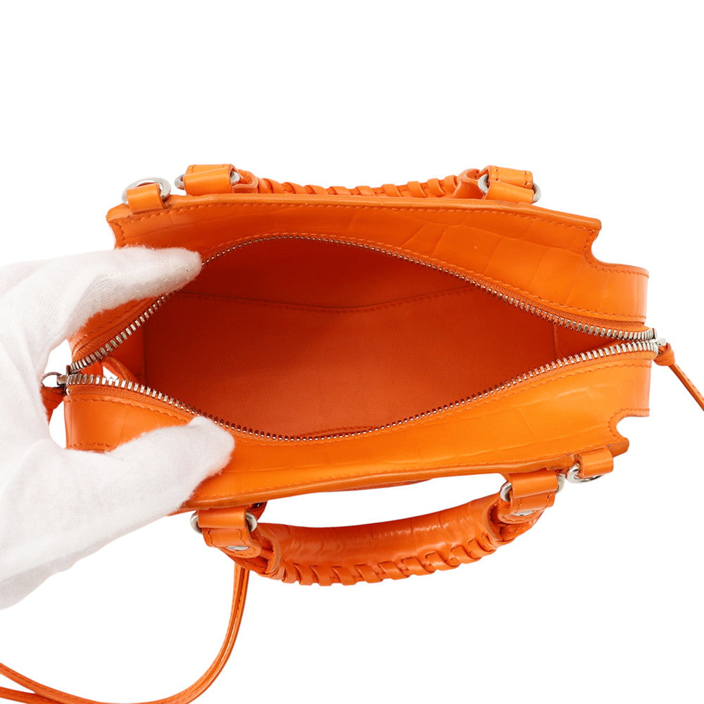 BALENCIAGA Neo Classic City 2wayBag Orange638524 Leather Size Mini