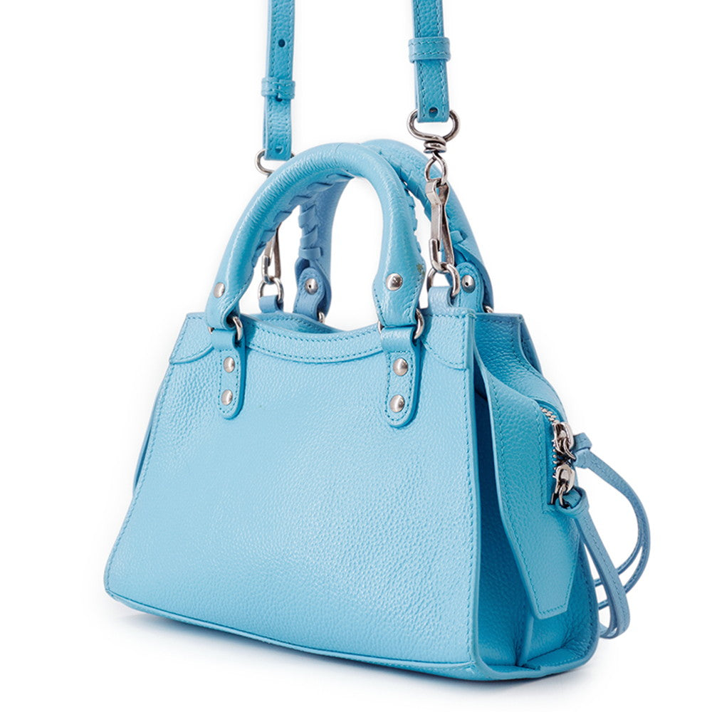 BALENCIAGA Neo Classic City 2wayBag Light Blue638524 Leather Size Mini