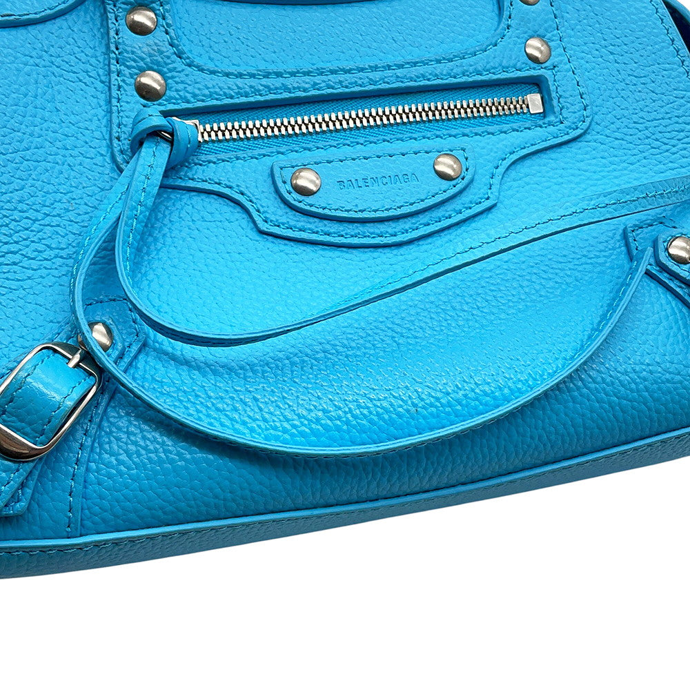 BALENCIAGA Neo Classic City 2wayBag Light Blue638524 Leather Size Mini