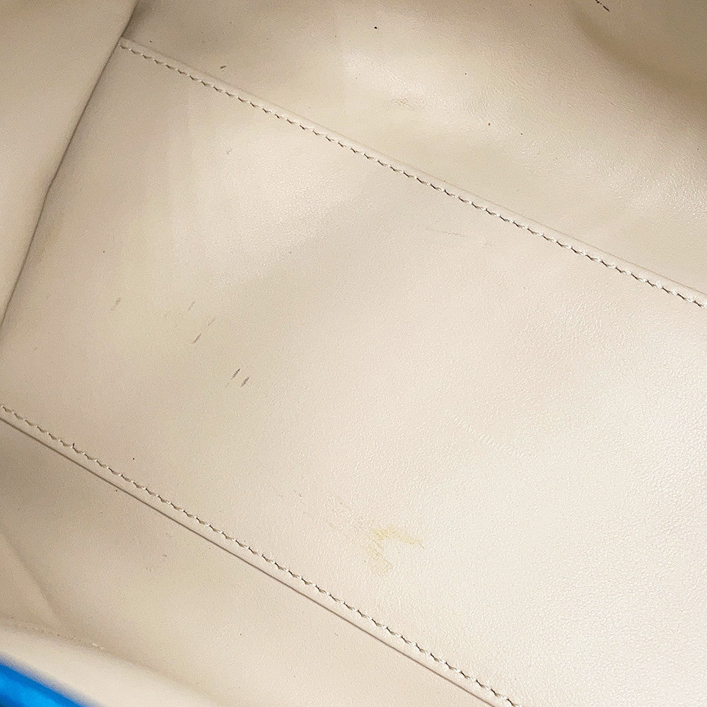 Valextra Valextra Triennale 2-way Bag Blue Leather Size Medium