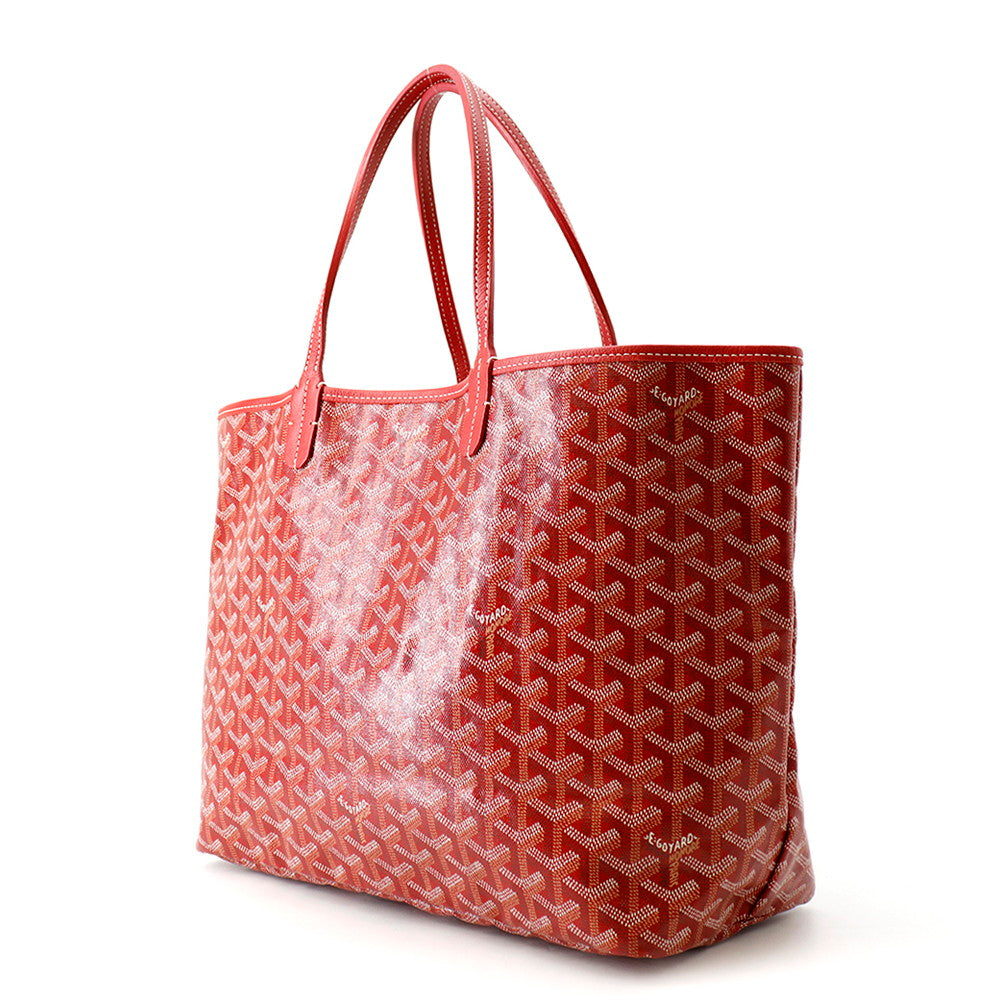 GOYARD Saint-Louis Tote Bag RedSTLOUIPMLTY02CL02P PVC Leather Size PM