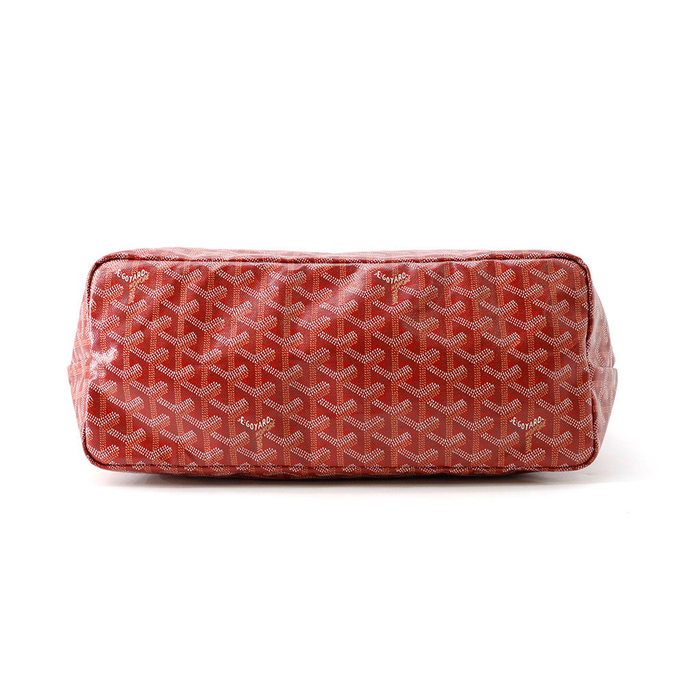 GOYARD Saint-Louis Tote Bag RedSTLOUIPMLTY02CL02P PVC Leather Size PM