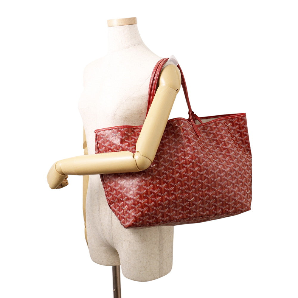 GOYARD Saint-Louis Tote Bag RedSTLOUIPMLTY02CL02P PVC Leather Size PM