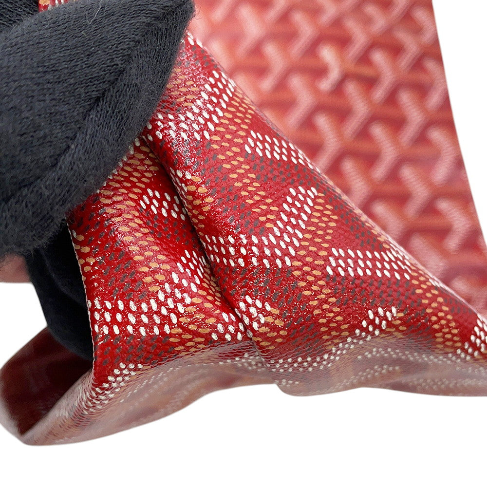 GOYARD Saint-Louis Tote Bag RedSTLOUIPMLTY02CL02P PVC Leather Size PM