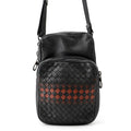 Bottega Veneta INTRECCIATO Shoulder Bag Black Leather