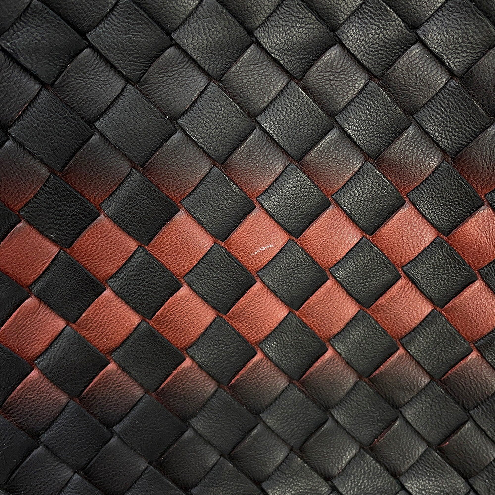 Bottega Veneta INTRECCIATO Shoulder Bag Black Leather