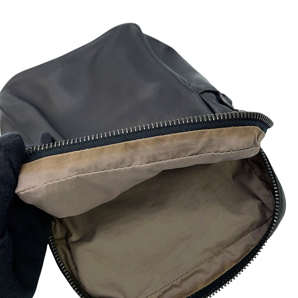 Bottega Veneta INTRECCIATO Shoulder Bag Black Leather
