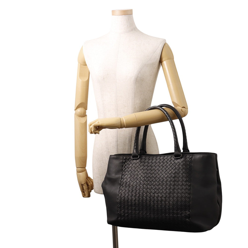 Bottega Veneta INTRECCIATO Tote Bag Black428331 Leather