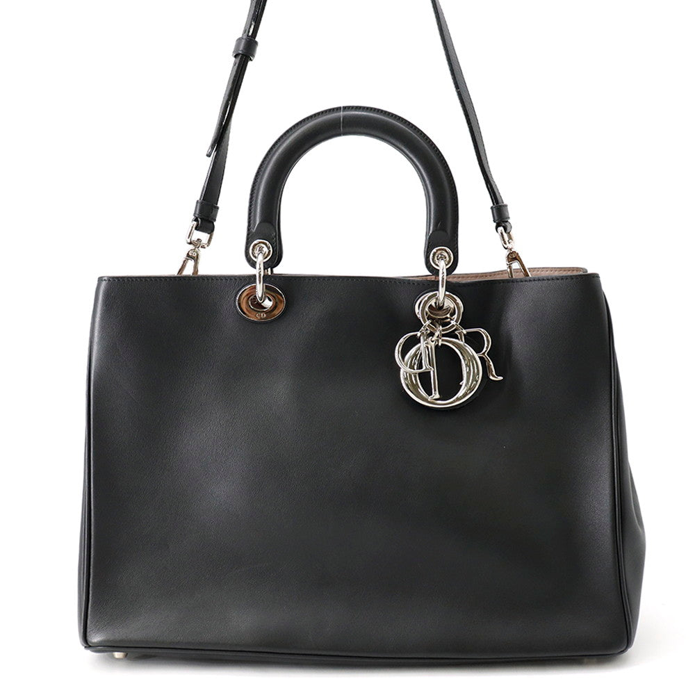 Dior Diorissimo 2wayBag Black/Light PinkM0901PVPU Leather Size Large