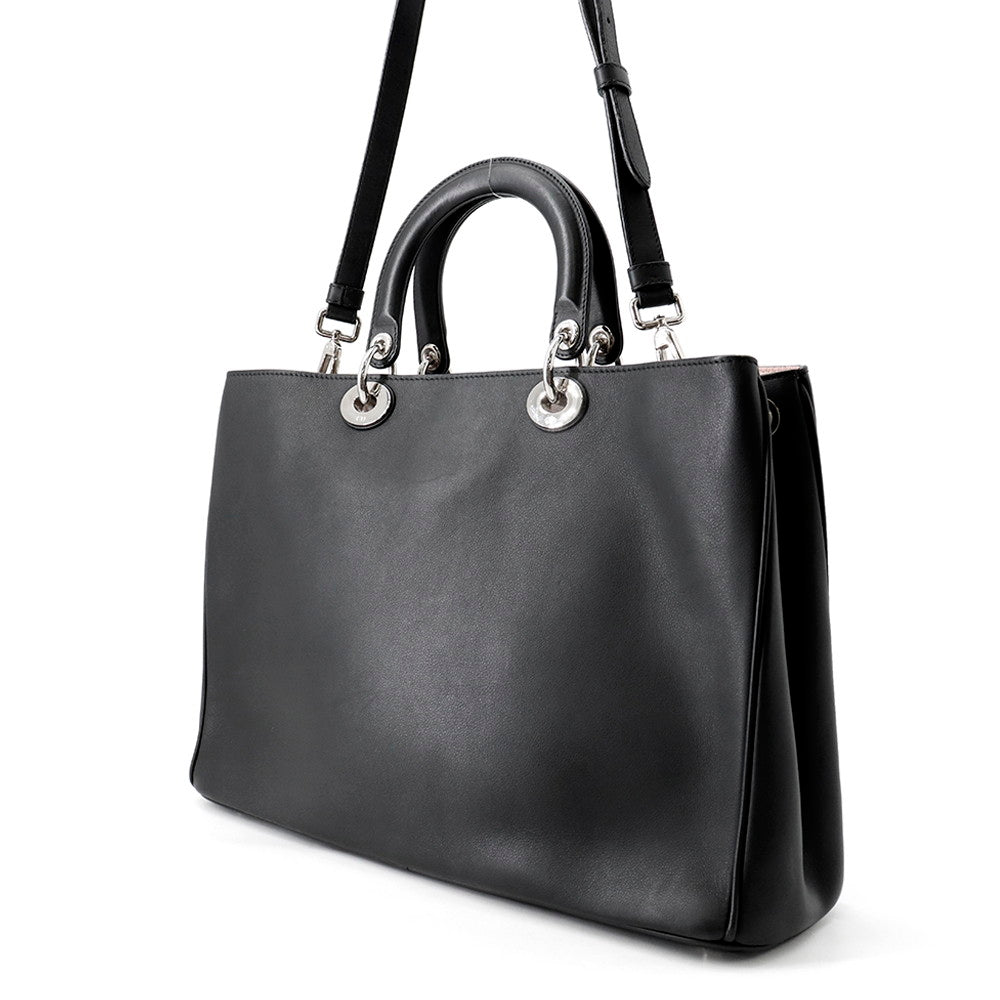 Dior Diorissimo 2wayBag Black/Light PinkM0901PVPU Leather Size Large