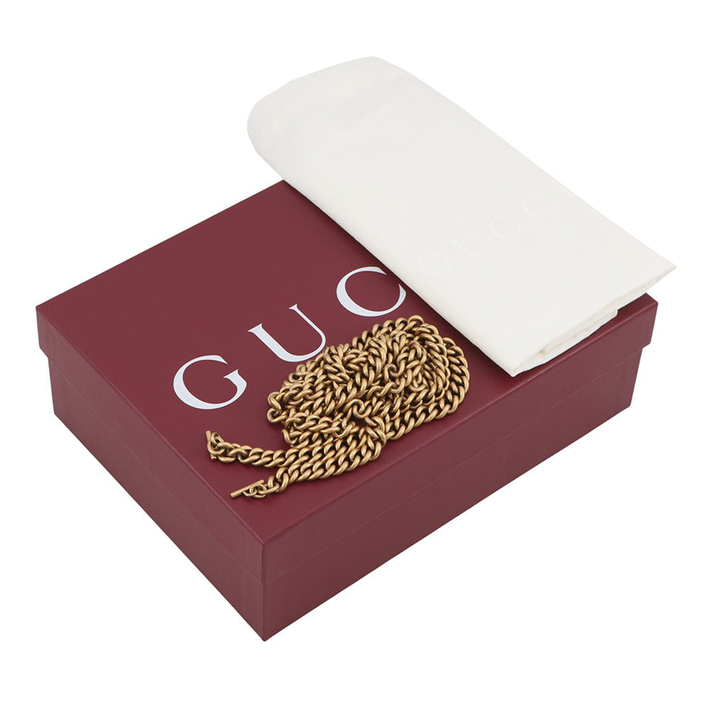 GUCCI GG Marmont Chain wallet Black474575 Leather