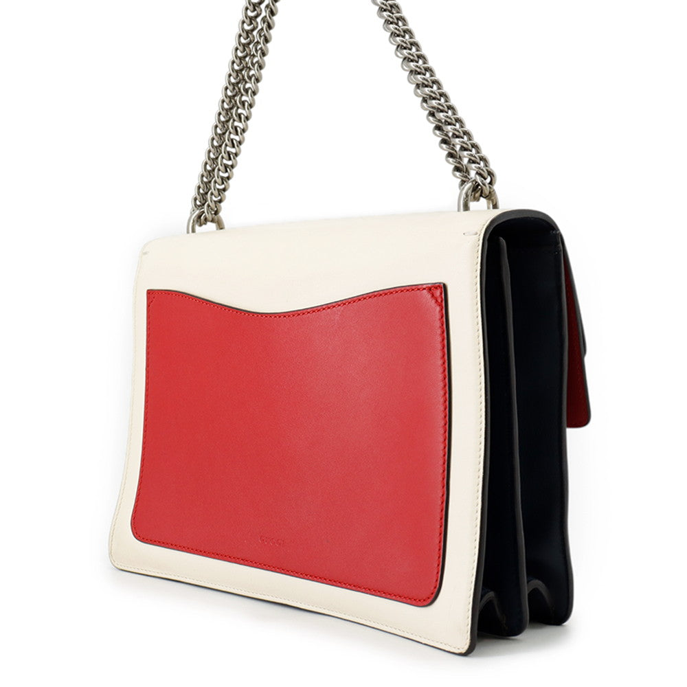 GUCCI Dionysus ChainShoulder Bag White/Blue/Red403348 Leather
