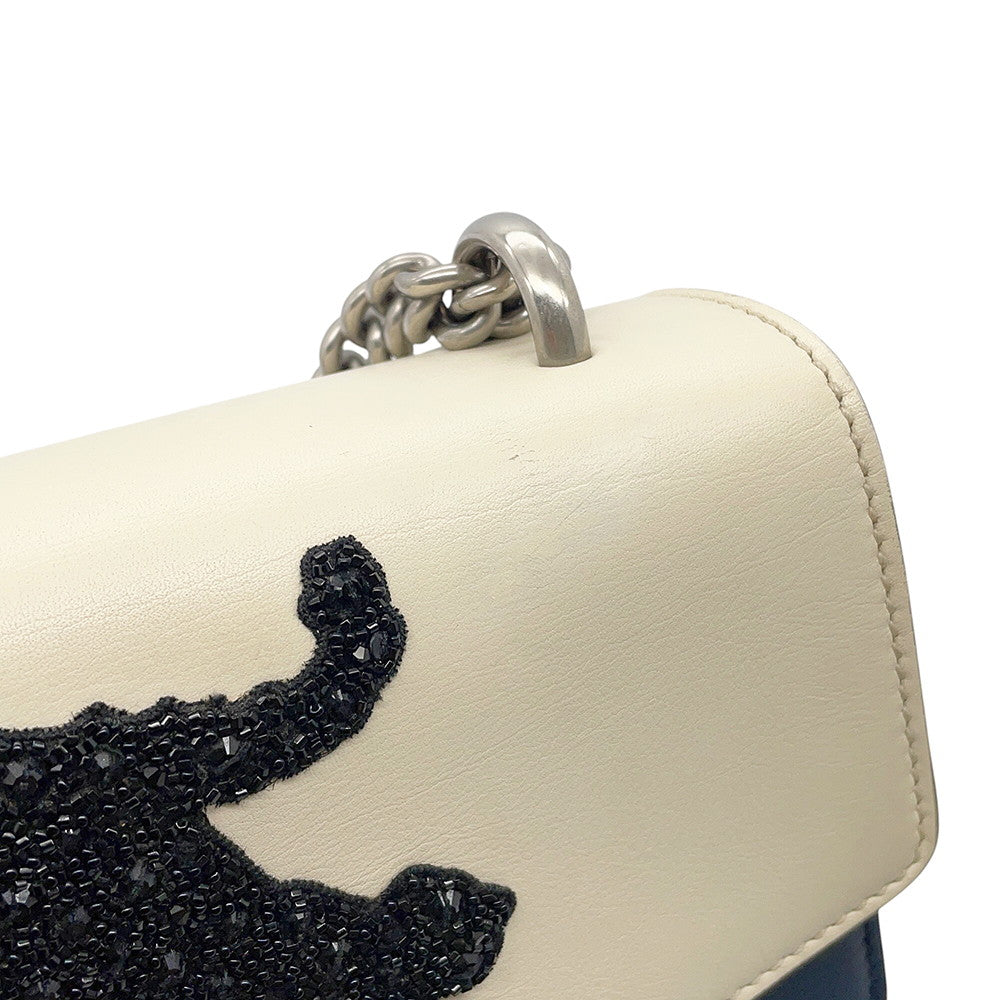 GUCCI Dionysus ChainShoulder Bag White/Blue/Red403348 Leather