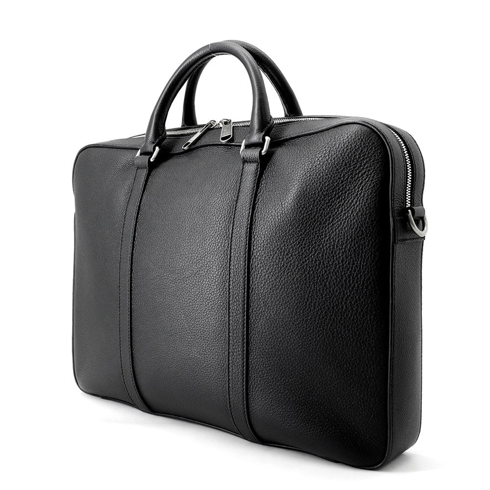 GUCCI Embossed logo business bag Black674174 Leather