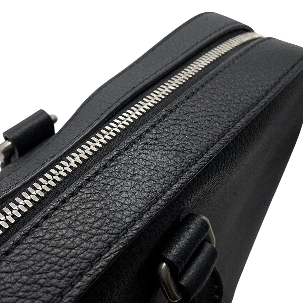 GUCCI Embossed logo business bag Black674174 Leather