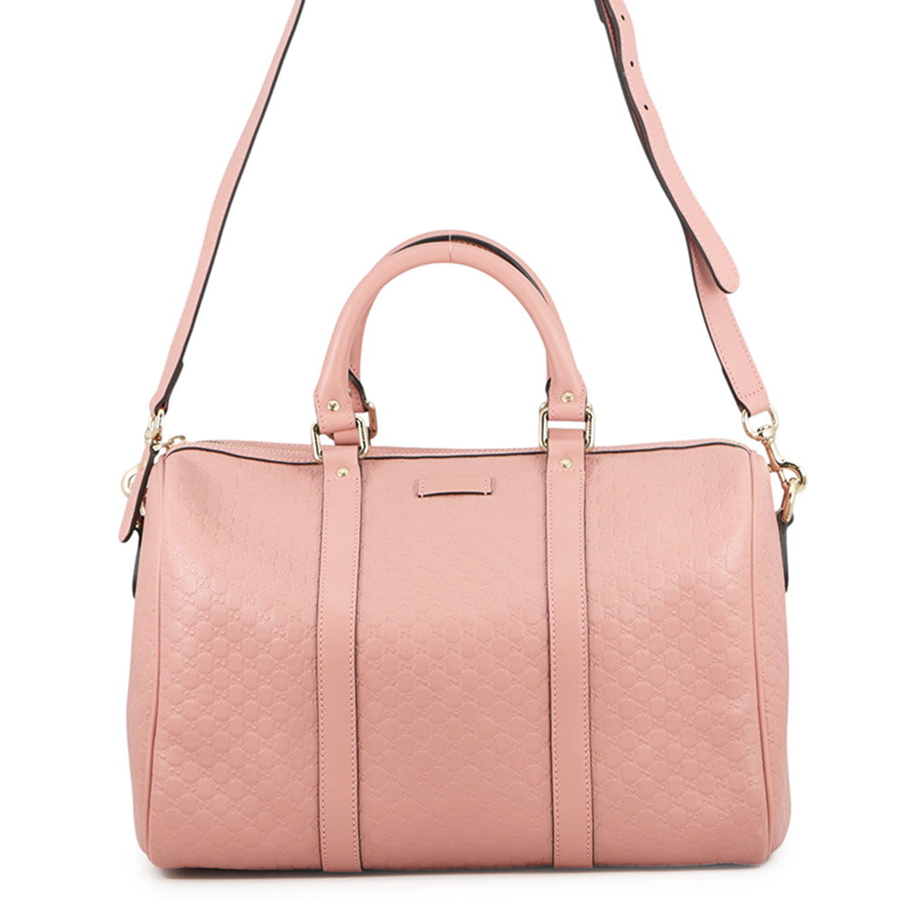 GUCCI Guccissima 2-way Boston Bag Pink449646 Leather