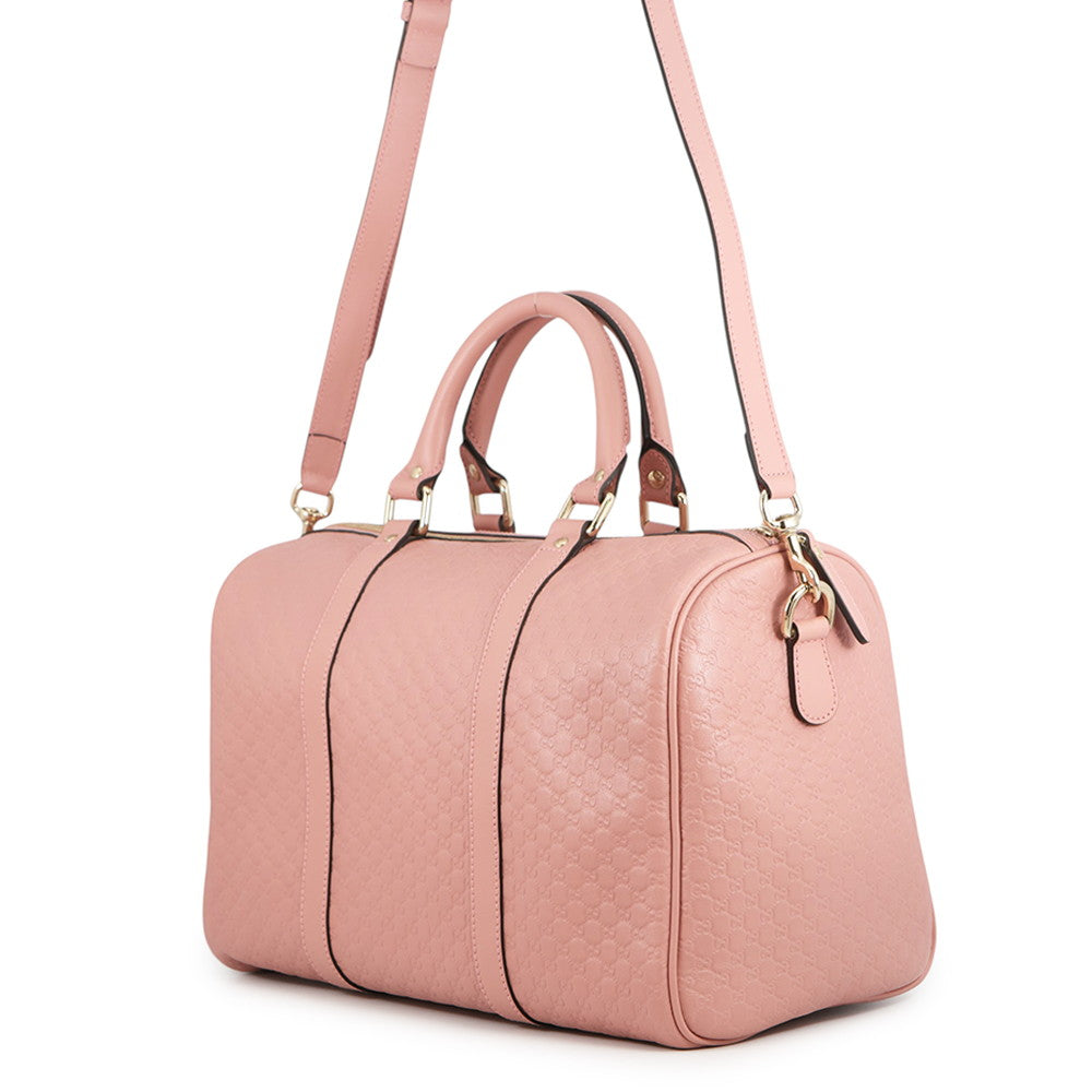 GUCCI Guccissima 2-way Boston Bag Pink449646 Leather