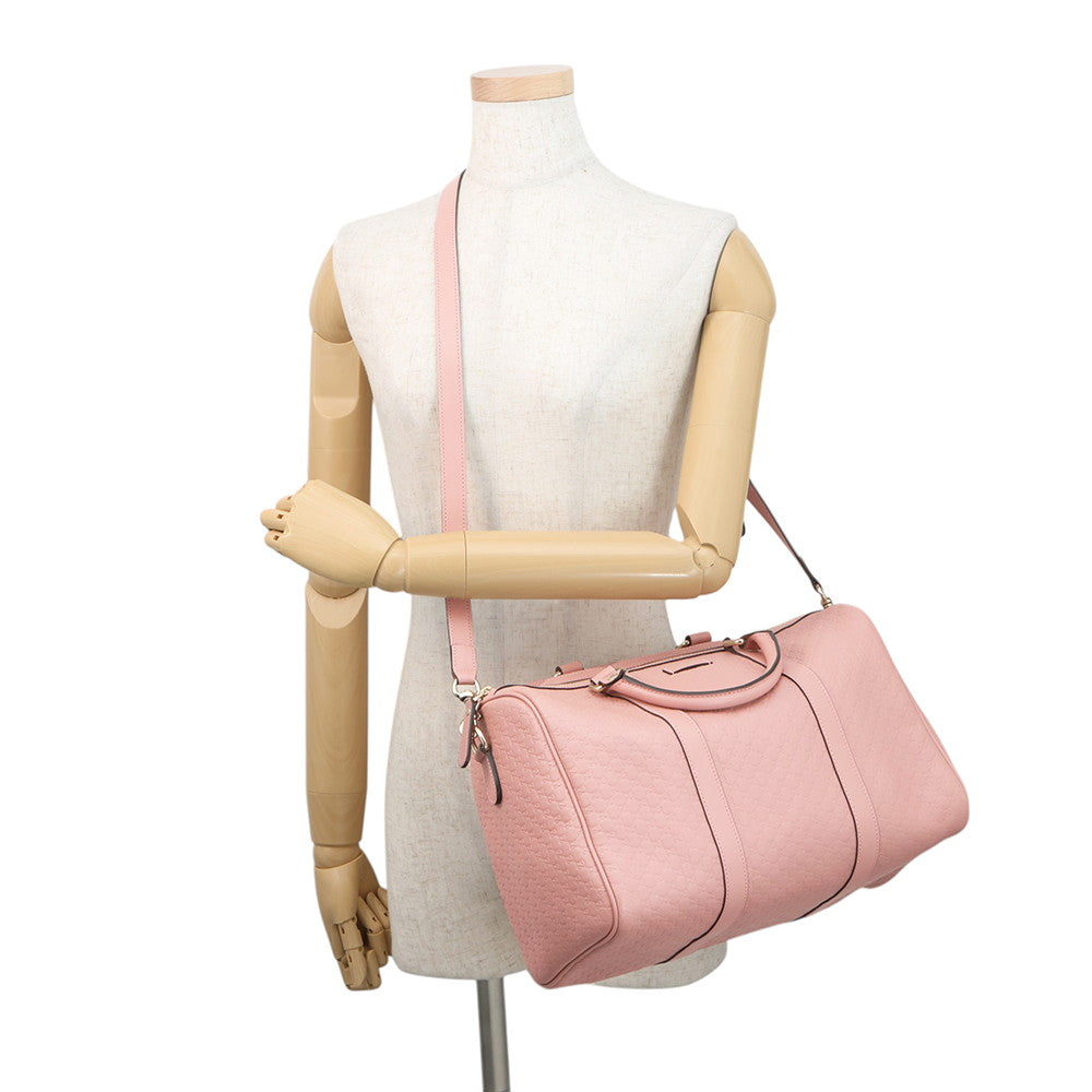 GUCCI Guccissima 2-way Boston Bag Pink449646 Leather