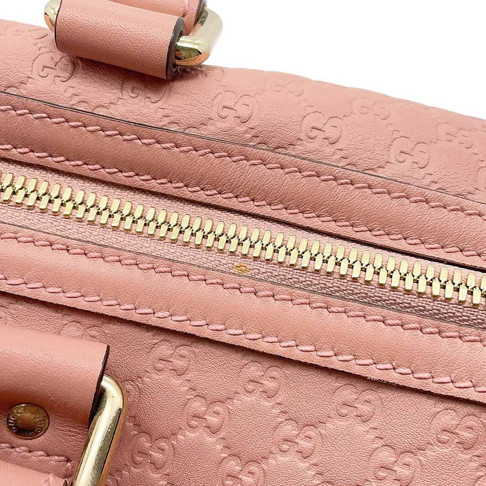 GUCCI Guccissima 2-way Boston Bag Pink449646 Leather