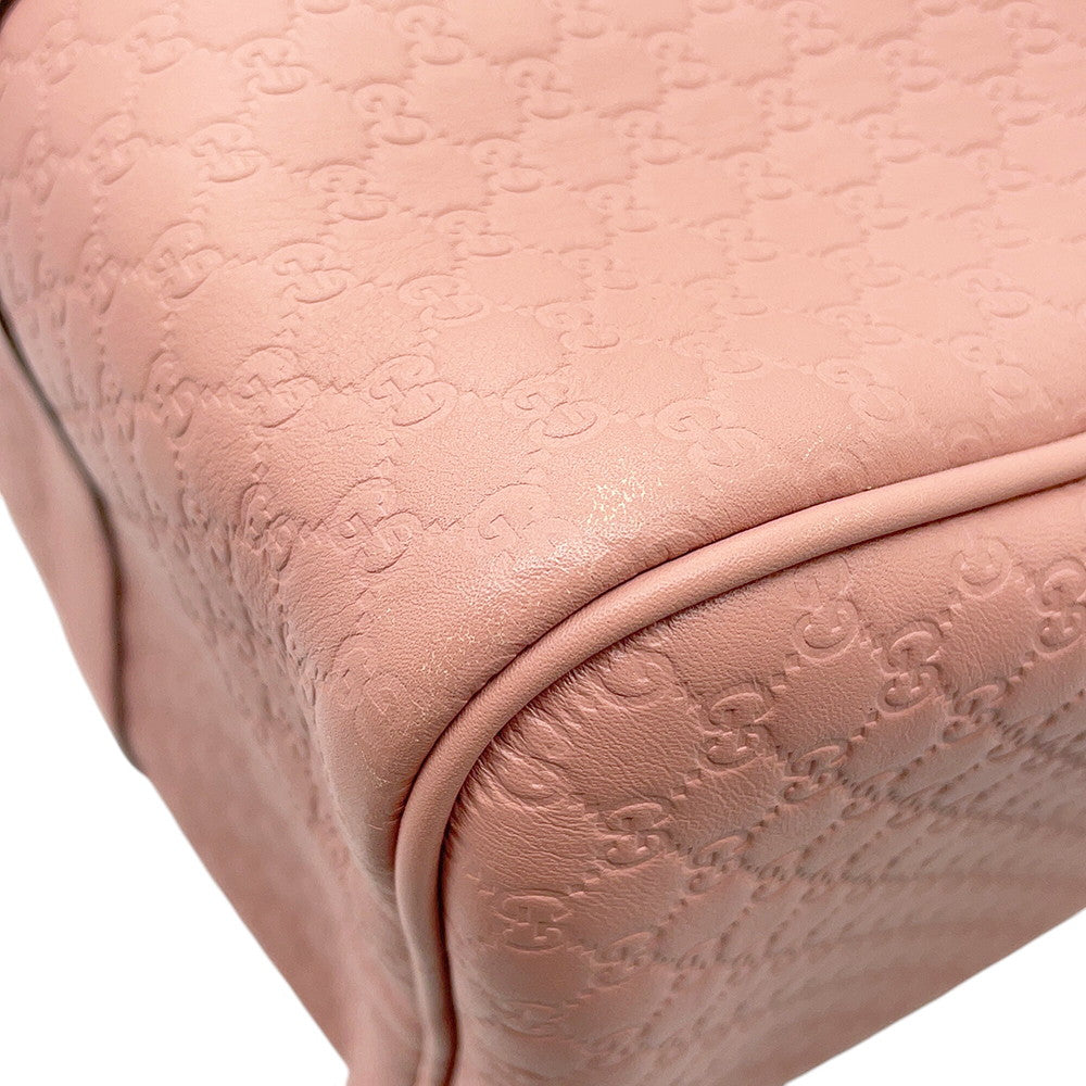 GUCCI Guccissima 2-way Boston Bag Pink449646 Leather