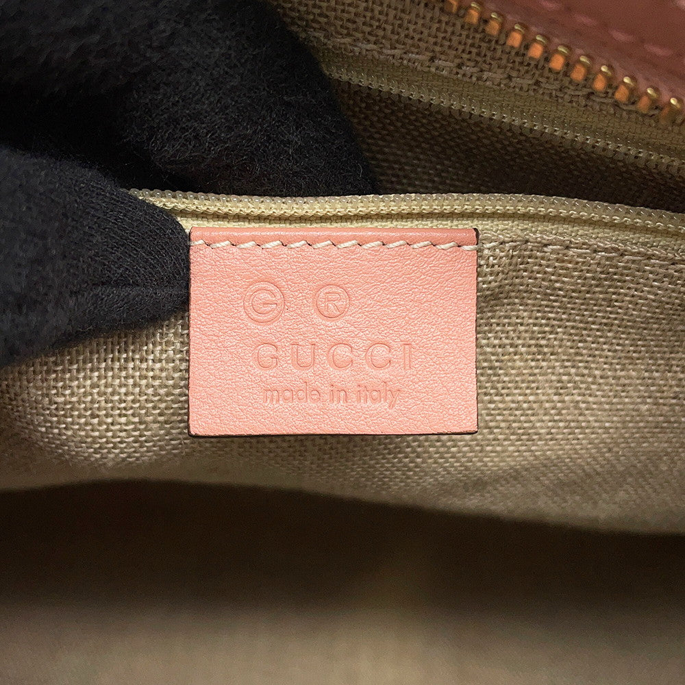 GUCCI Guccissima 2-way Boston Bag Pink449646 Leather