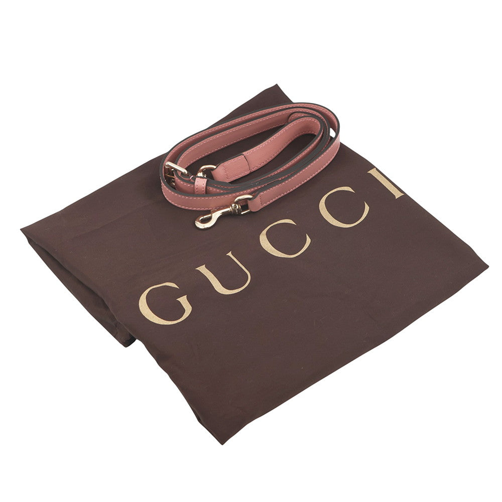 GUCCI Guccissima 2-way Boston Bag Pink449646 Leather