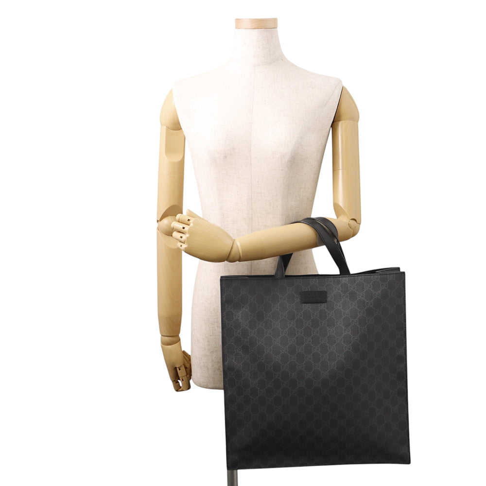 GUCCI GG Supreme 2way Tote Bag Black495559 GG Supreme Leather
