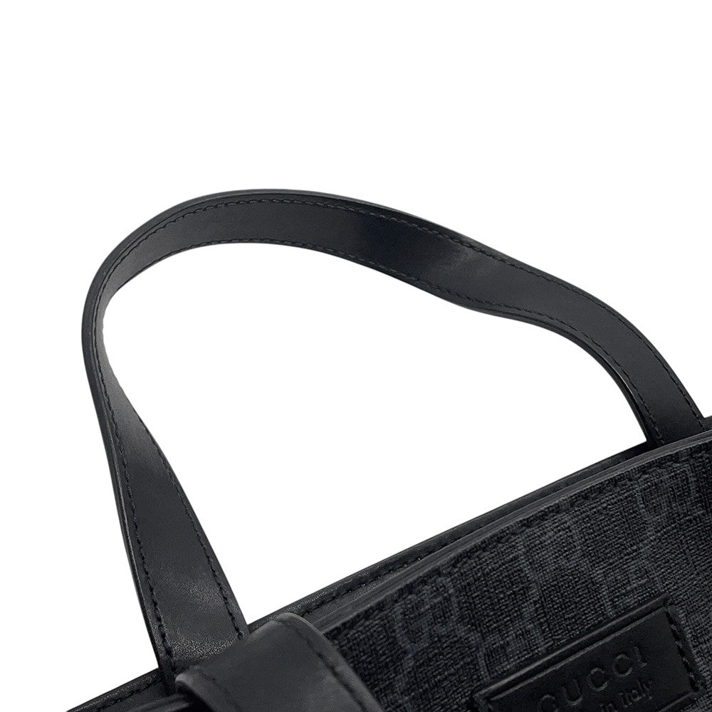 GUCCI GG Supreme 2way Tote Bag Black495559 GG Supreme Leather