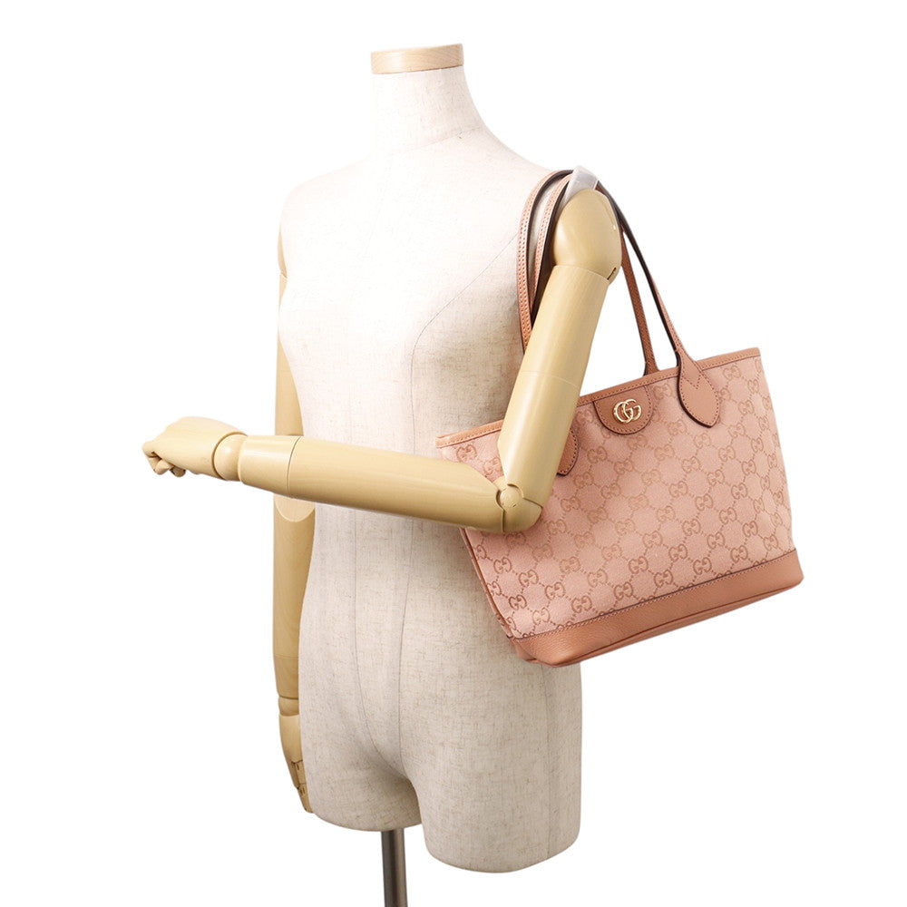 GUCCI Ophidia GGSmall Tote Bag Pink742102 525040 GG Canvas Leather