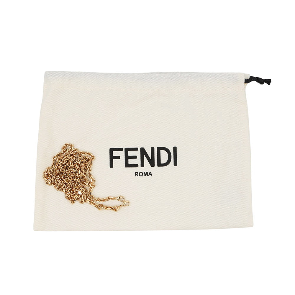FENDI FFDiamond Chain Continental Wallet Pink/Red8M0365 Leather