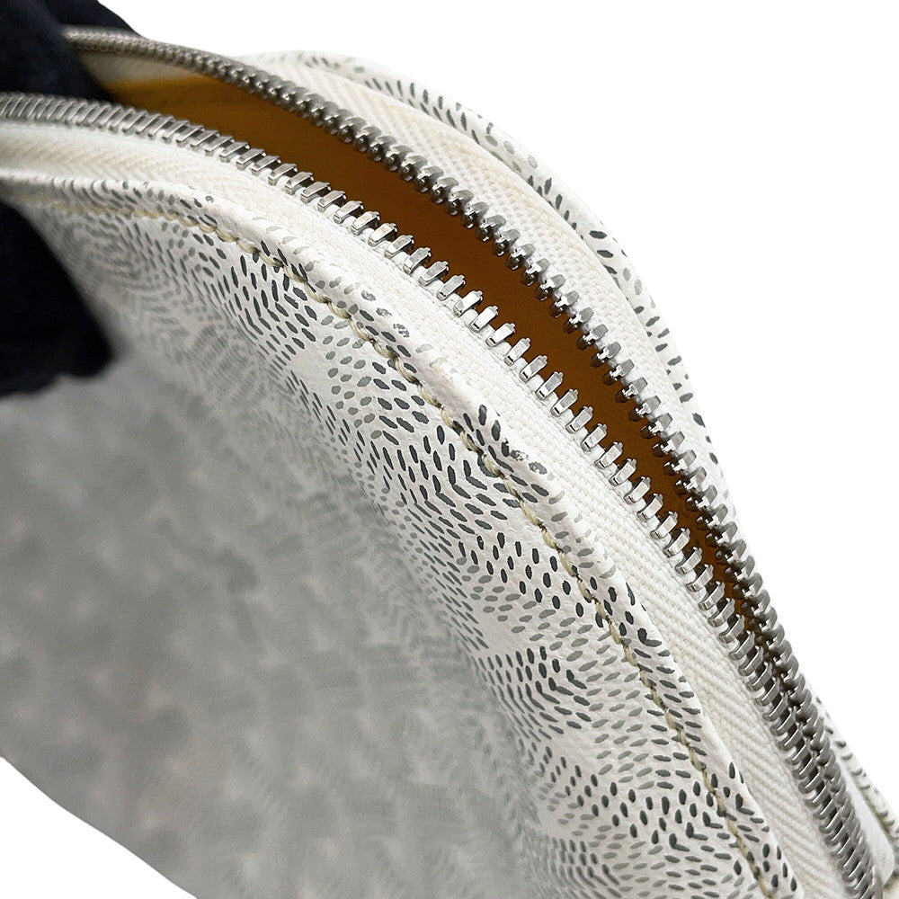 GOYARD Vendome Cosmetic Pouch WhiteVENDOTPMLTY50CL50P PVC Leather
