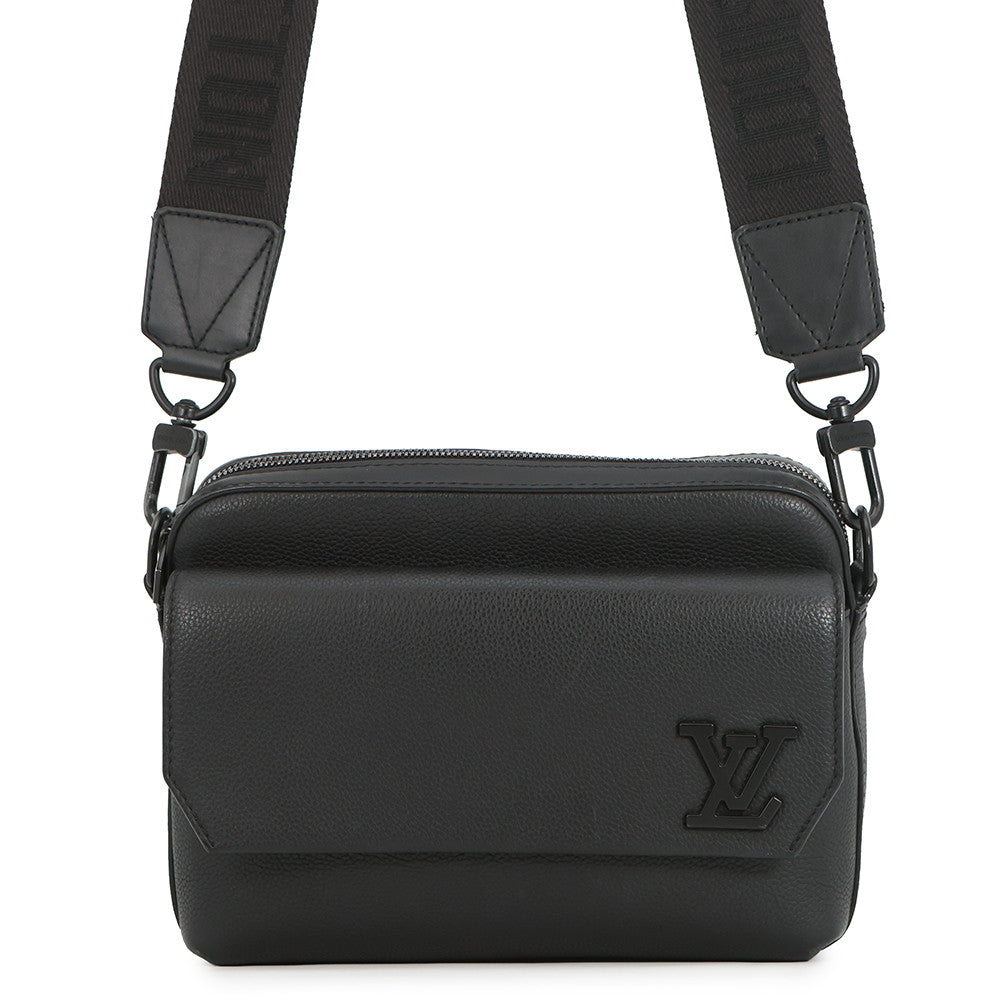LOUIS VUITTON LV Aerogram Fastline Messenger NoirM22482 Leather LV Aerogram