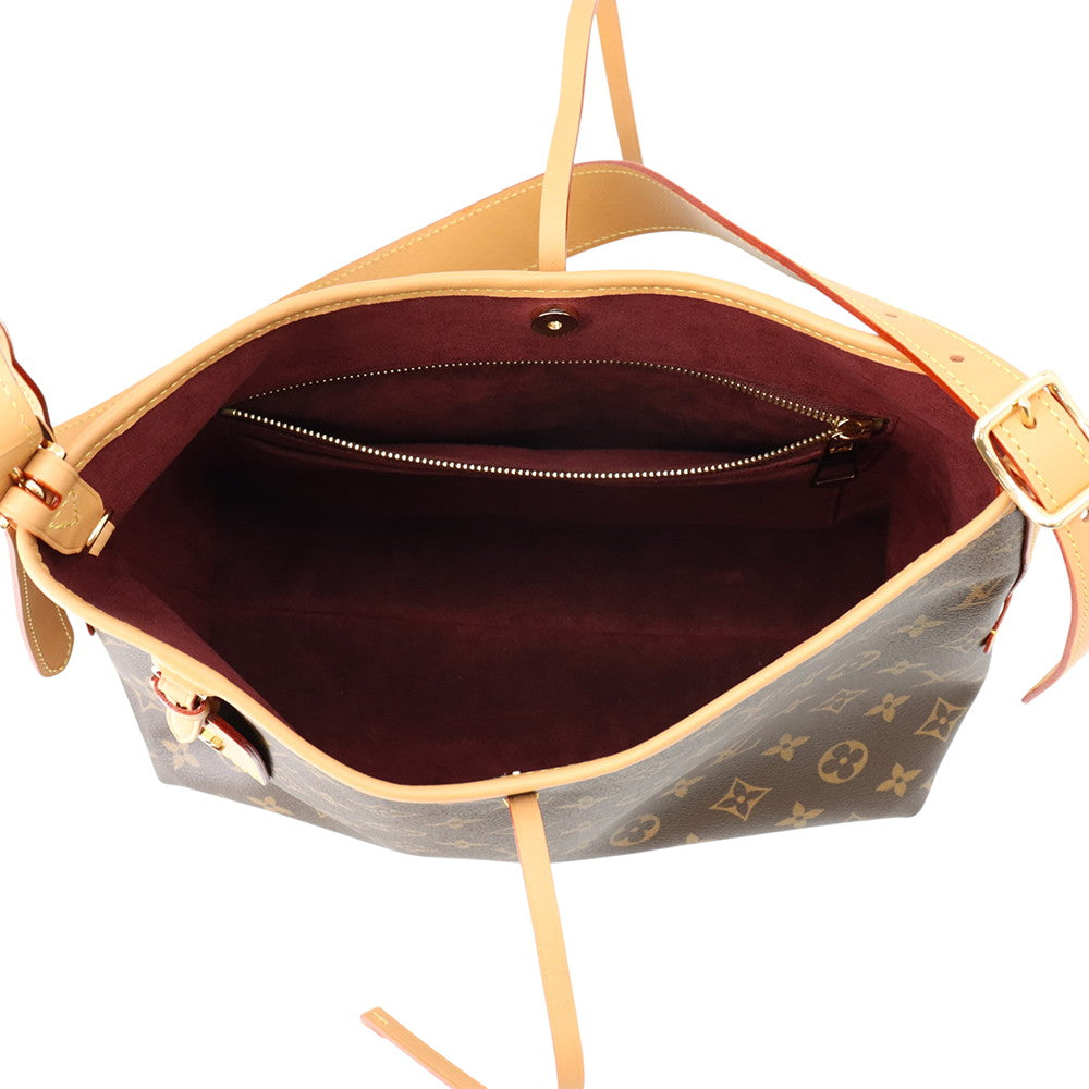 LOUIS VUITTON Carryall NM BordeauxM46203 Monogram Size PM