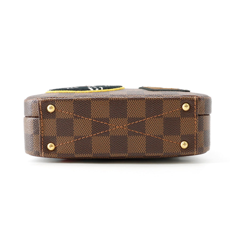 LOUIS VUITTON LV Stories Box Brown/RedN40048 Damier Ebene Canvas