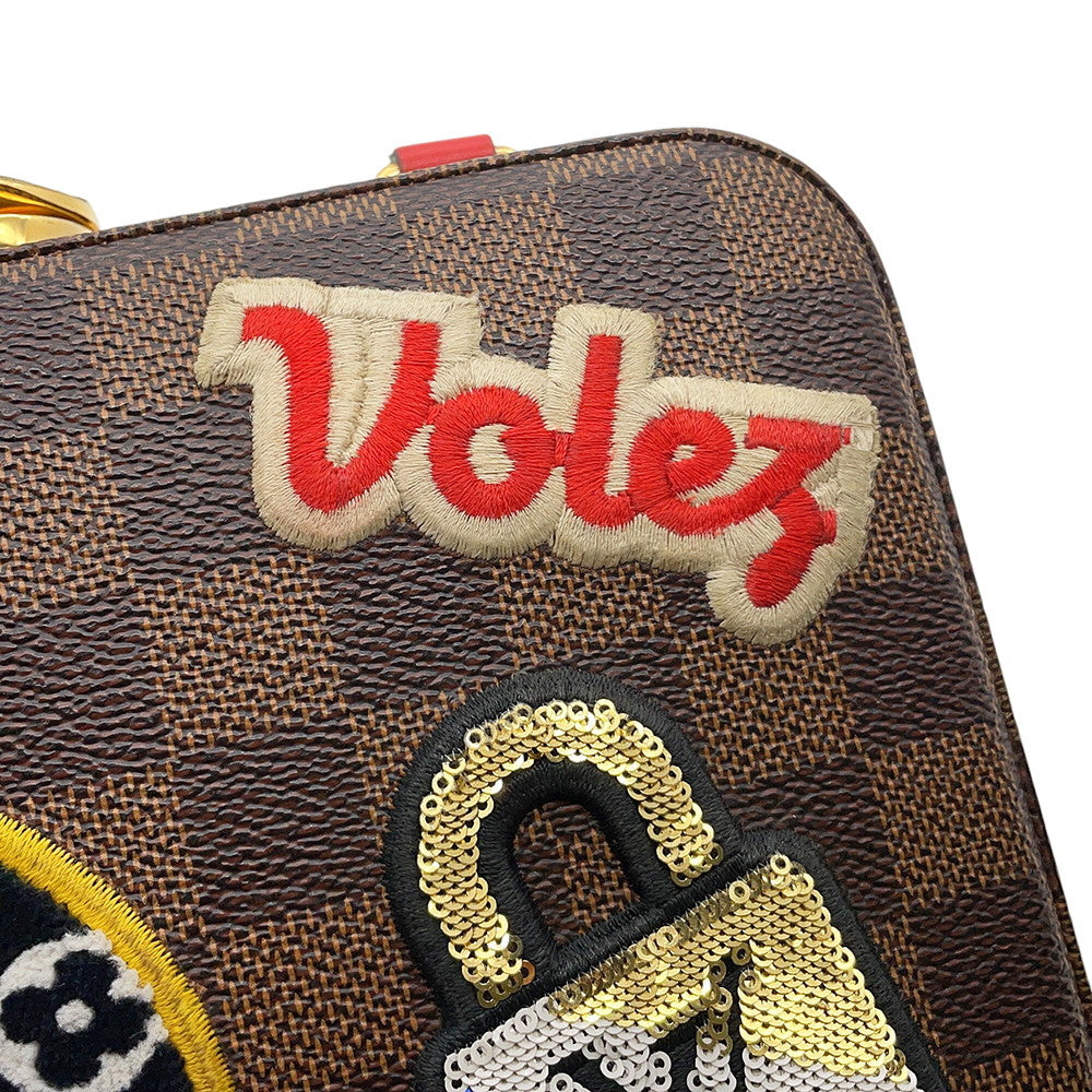 LOUIS VUITTON LV Stories Box Brown/RedN40048 Damier Ebene Canvas