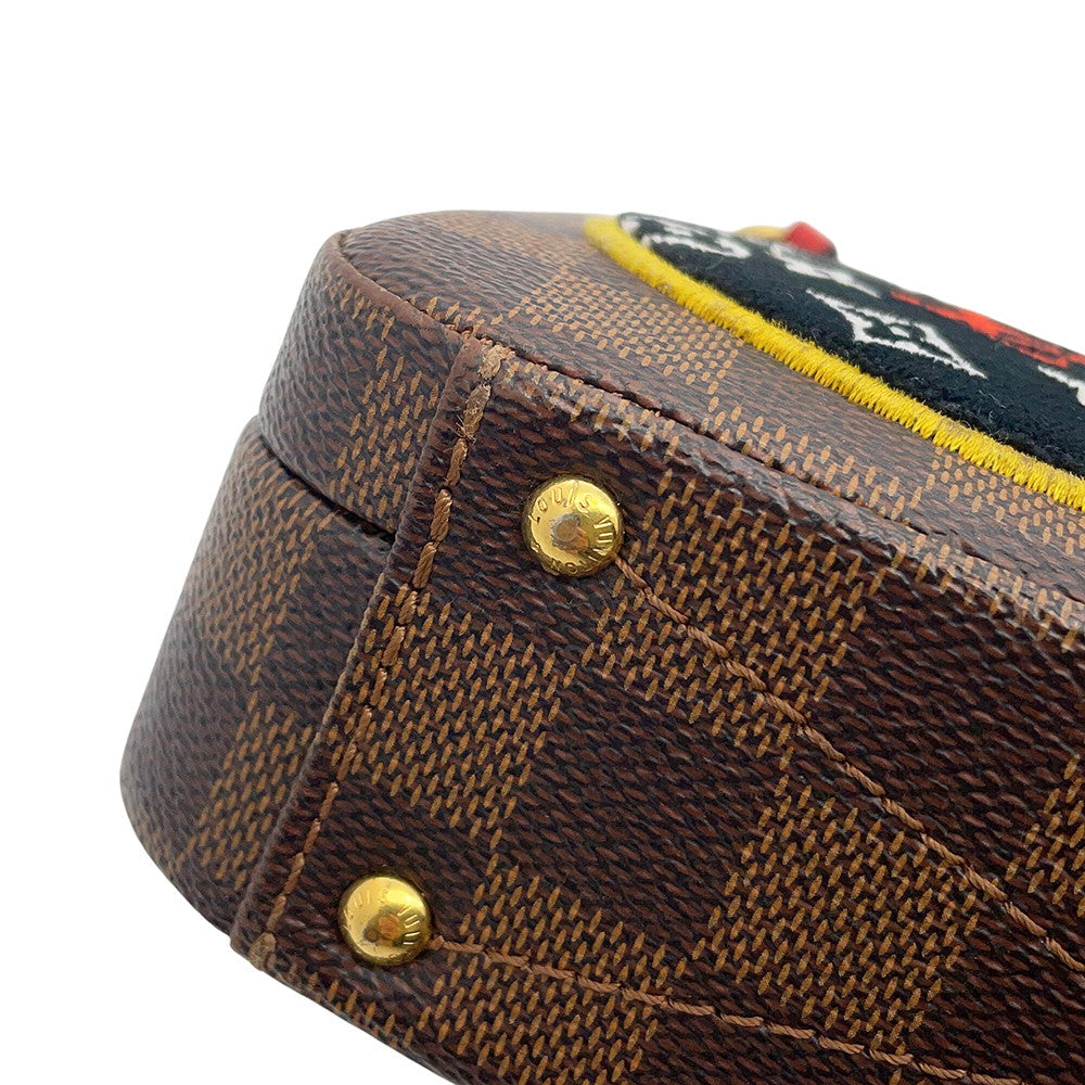LOUIS VUITTON LV Stories Box Brown/RedN40048 Damier Ebene Canvas