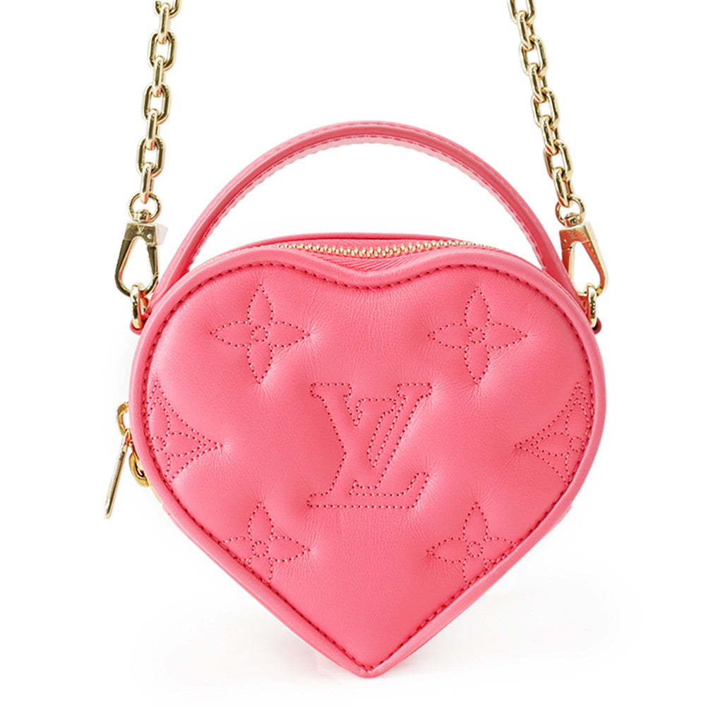 LOUIS VUITTON Pop My Heart Pouch DragonfruitM81893 Monogram/Bubblegram