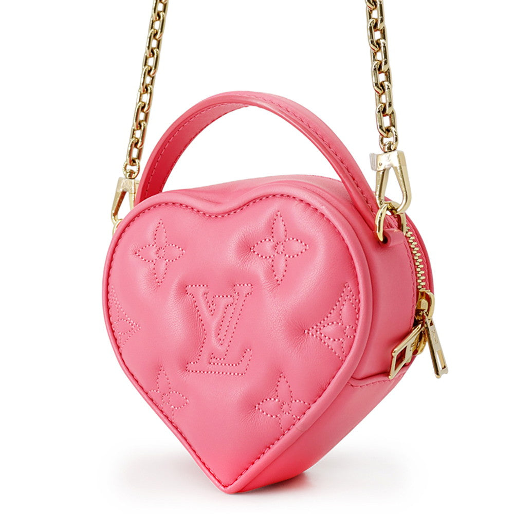 LOUIS VUITTON Pop My Heart Pouch DragonfruitM81893 Monogram/Bubblegram