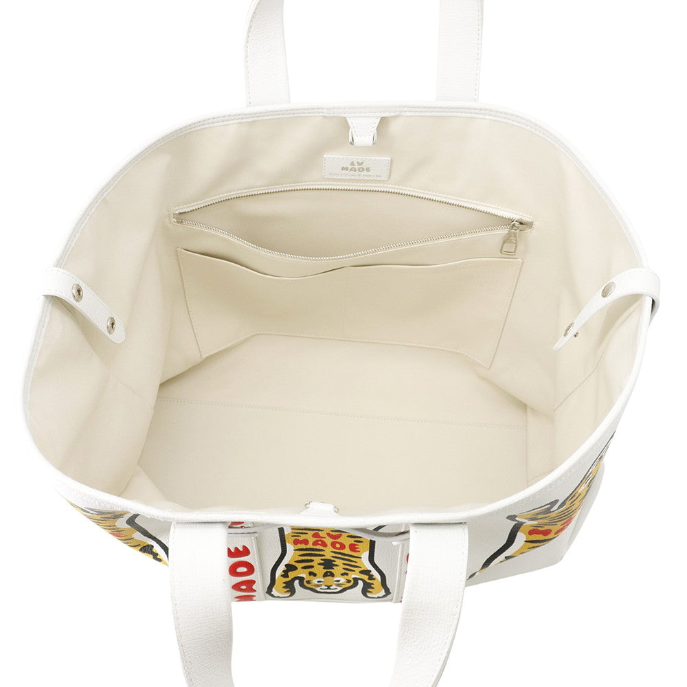 LOUIS VUITTON Trolley Tote Bag NIGO Collaboration BlancM59366 Leather