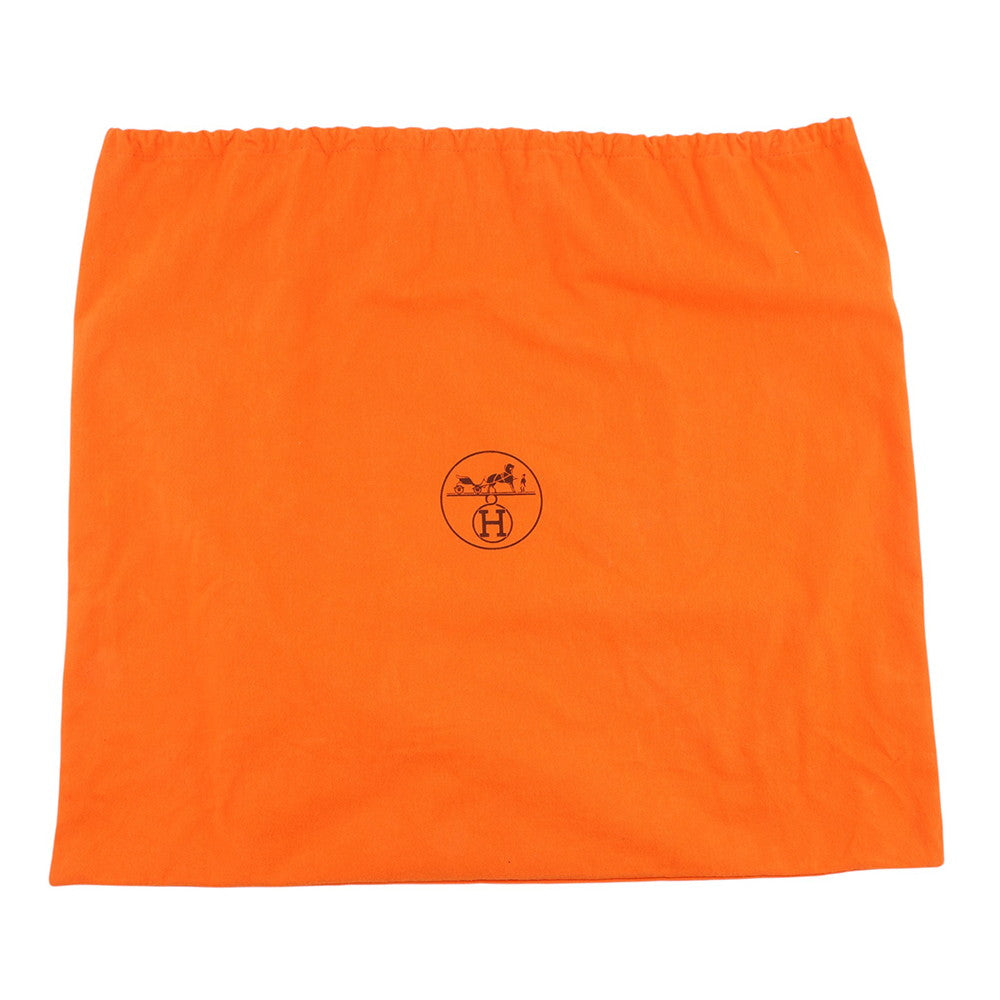 HERMES Garden Party Potiron Orange Toile Officier Negonda Leather Size PM