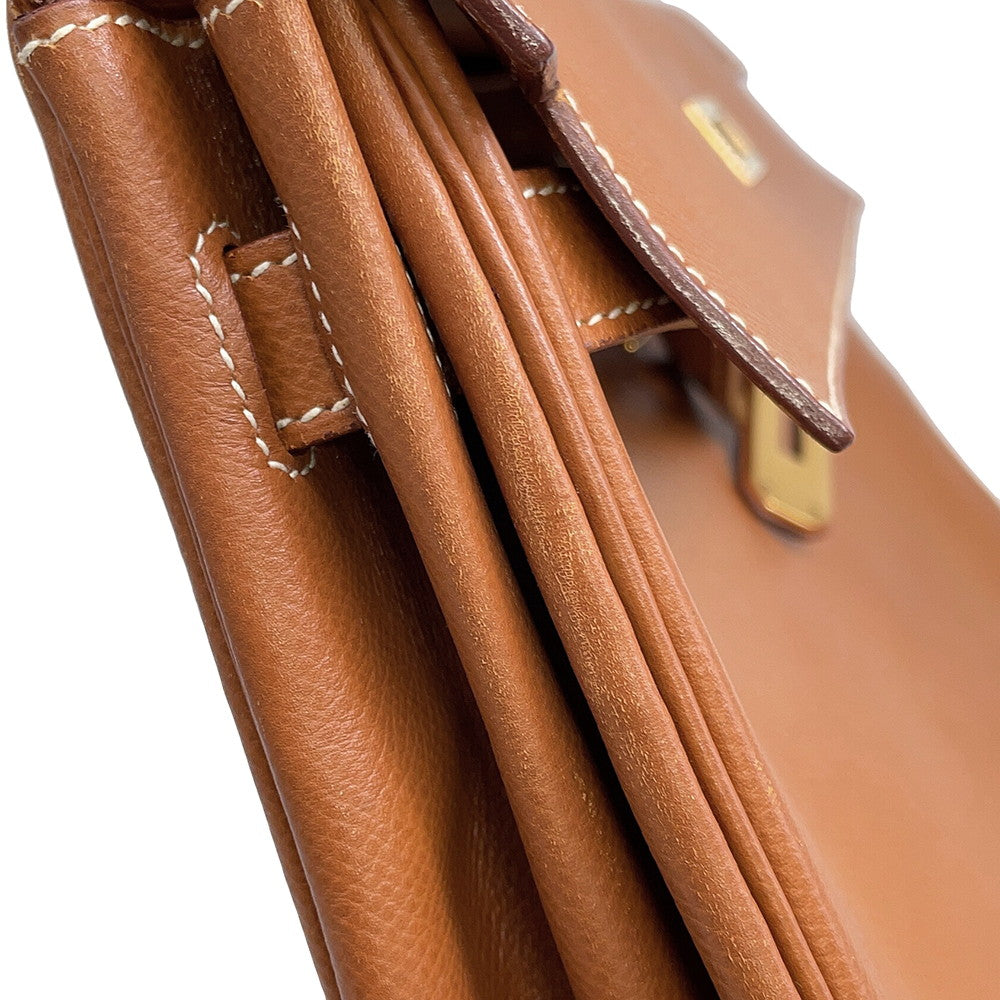 HERMES Kelly Retourne Gold Courchevel Size 32