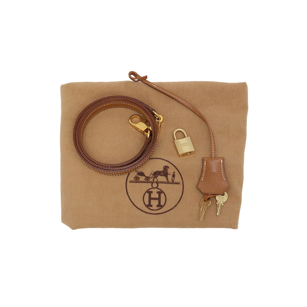 HERMES Kelly Retourne Gold Courchevel Size 32